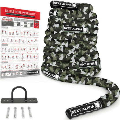 Next Alpha Battle Rope With Protector - Next Alpha