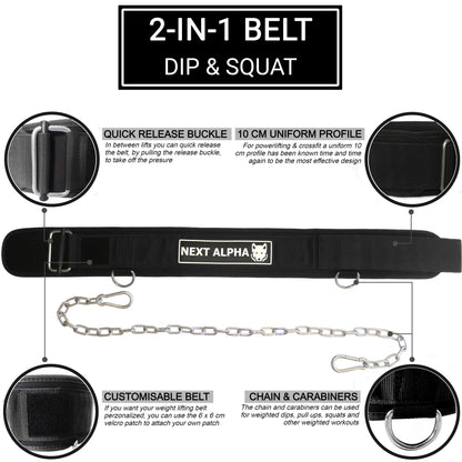 Next Alpha Dip & Squat Belt