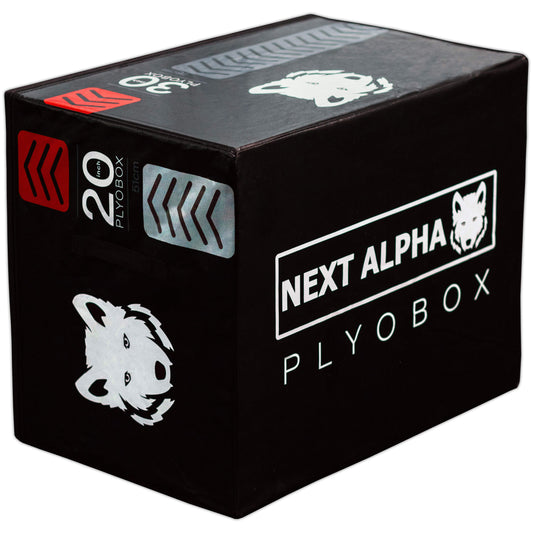 Next Alpha 3-in-1 Plyometric Jump box With Anti Slip & Shock Absorbing Layer | 20-24-30 inch - Next Alpha